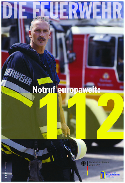 Notruf 112 Plakat BMI DFV